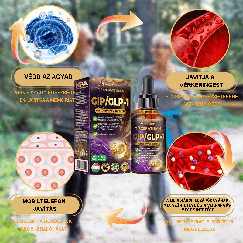 🍎Clinica Cleveland și Mayo | Picături Tirzepatide GIP/GLP-1 cu acțiune dublă pentru slăbit și îmbunătățirea sănătății (Arzător de grăsimi de calitate alimentară – Dezvoltat de Societatea pentru Obezitate)