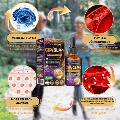 🍎Clinica Cleveland și Mayo | Picături Tirzepatide GIP/GLP-1 cu acțiune dublă pentru slăbit și îmbunătățirea sănătății (Arzător de grăsimi de calitate alimentară – Dezvoltat de Societatea pentru Obezitate)