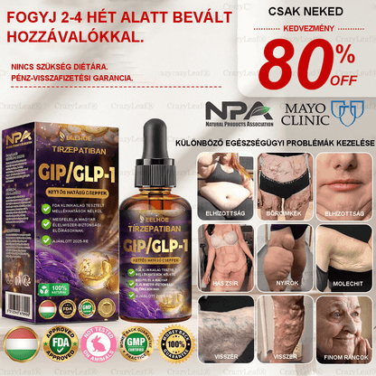 🍎Clinica Cleveland și Mayo | Picături Tirzepatide GIP/GLP-1 cu acțiune dublă pentru slăbit și îmbunătățirea sănătății (Arzător de grăsimi de calitate alimentară – Dezvoltat de Societatea pentru Obezitate)