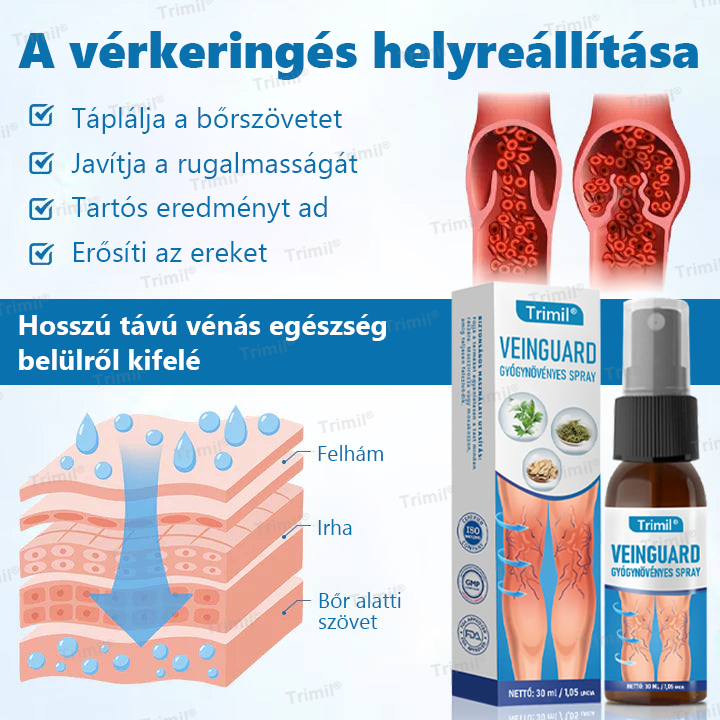 🟢Trimil® VeinGuard Gyógynövényes Spray - ✅ Klinikailag bizonyított, hogy mindössze 7 nap alatt megszünteti a visszereket!