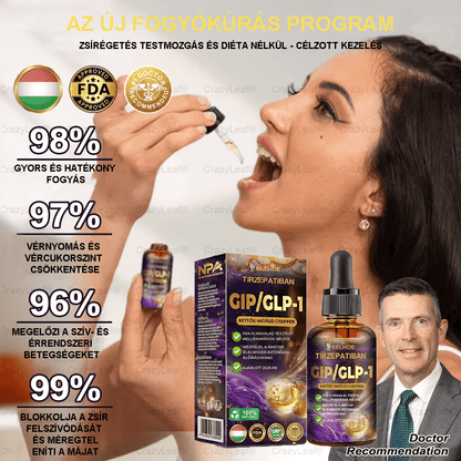 🍎Clinica Cleveland și Mayo | Picături Tirzepatide GIP/GLP-1 cu acțiune dublă pentru slăbit și îmbunătățirea sănătății (Arzător de grăsimi de calitate alimentară – Dezvoltat de Societatea pentru Obezitate)