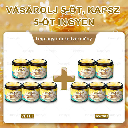 Daasry® Méhméreg Kezelő Krém, méhméreg peptidekkel, botulinum toxinnal, hialuronsavval és kollagénnel💧. Hatékonyan küzd a ráncok, finom vonalak, megereszkedés, terhességi csíkok és sötét foltok ellen — feszesítés, emelés és kiemelkedő eredmények!