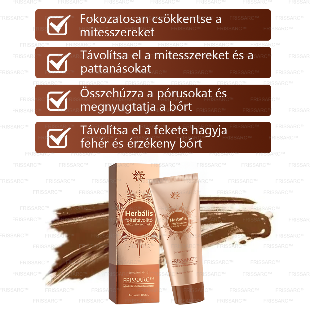 🌿FRISSARC™ fehérítő és folteltávolító arcmaszk – Természetes összetevők tartósan eltüntetik a foltokat, szeplőket és napfoltokat.